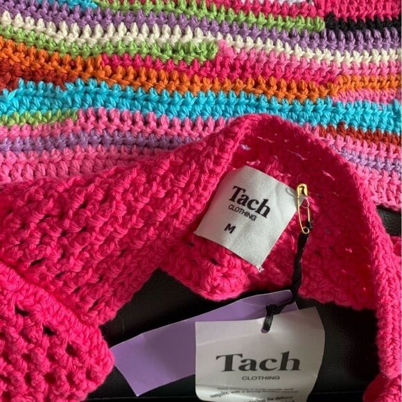 TACH PINK CROCHET TOP - Picture 9 of 9